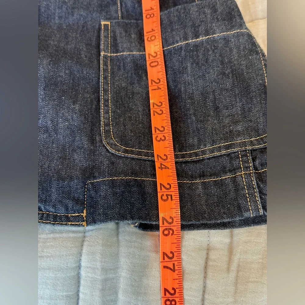 Land’s End Double Breasted fitted denim blazer jacket new without tags size 14 - Picture 13 of 15